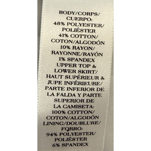 Ann Taylor Dress Women’s 8 Black Ivory Tweed Shift Sleeveless Sheath Lace Trim - Picture 6 of 9